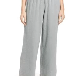 Coupon 🌟 Sundays 👩 women Kit Cotton Gauze Wide Leg Pants In Ultimate Grey 🔥