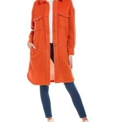 Discount 🔥 women Vilagallo Oversized Wool Shacket 😀