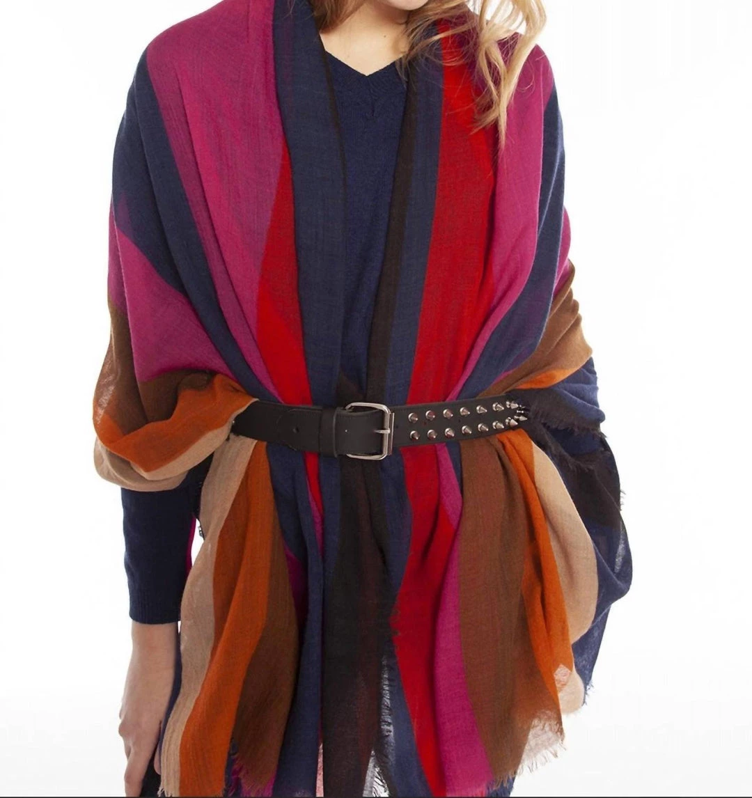 Outlet 😉 Vilagallo 👩 women Cabasson Scarf in Multi ❤️ 3 Outlet 😉 Vilagallo 👩 women Cabasson Scarf in Multi ❤️