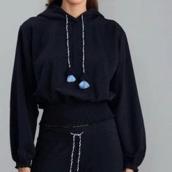 Coupon 😀 Sundays 👩 women Mott Hoodie in Black ✔️