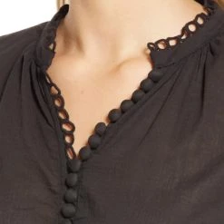 Coupon 🥰 Sundays 👩 women Cora Cotton Gauze Blouse in Black 👏 -Vilagallo Sales Store 22410e1ecb41481e8e49cd40fee6b7c6 1080x