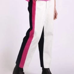 Outlet ๐ Vilagallo ๐ฉ women Dana Corduroy Trouser in White ๐