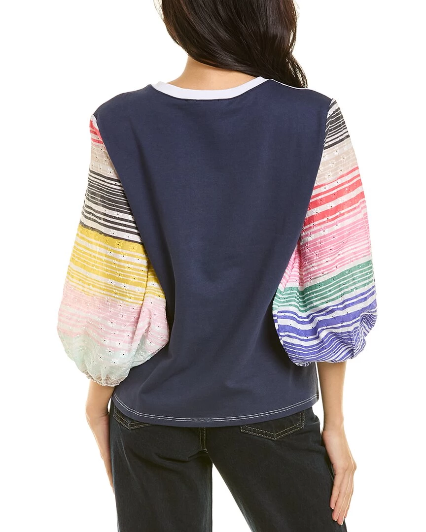 Hot Sale ❤️ Vilagallo 👩 women Villagallo Eyelet Sleeve Top 🔔 4 Hot Sale ❤️ Vilagallo 👩 women Villagallo Eyelet Sleeve Top 🔔 - Image 2