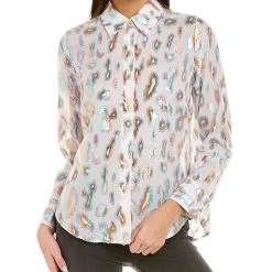 Best deal 🥰 women Vilagallo Metallic Top 👏