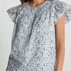 Brand new 🎁 Sundays 👩 women Alwyn 👕 Shirt in Indigo Bloom 👏