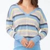 Promo 🧨 Sundays 👩 women Mae Sweater in Multi Stripe Sweater ❤️