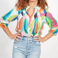 Coupon 🔔 Vilagallo 👩 women Eleanor 👕 Shirt In Maili Print ⌛