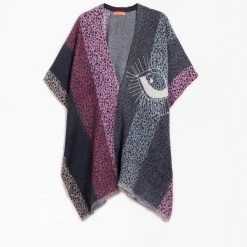 New ✨ Vilagallo 👩 women Anastasia Pongo Poncho in Multi 💯