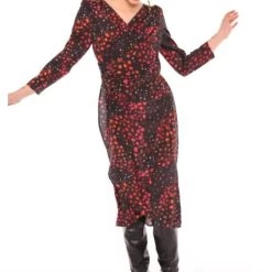 Budget 🌟 Vilagallo 👩 women Virginie Loano Black 👗 Dress in Multi 🛒