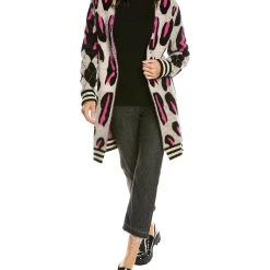 Cheapest ⭐ women Vilagallo Fuzzy Cardigan 🧨