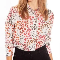 Promo 🥰 Vilagallo 👩 women Telma Loano 👕 Shirt in White Print ✔️