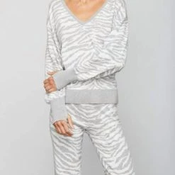 Budget 😀 Sundays 👩 women Ash Sweater In White/Gray Zebra 🎁 -Vilagallo Sales Store 993c9801600a435fb8f02c01c7c94441 1080x