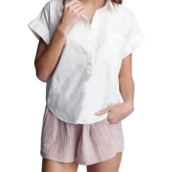 Discount 👍 Sundays 👩 women Fuller Gauze Pocket Pull On Short in Violet 🎉