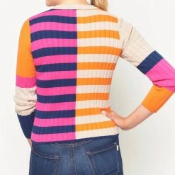 Brand new 😍 Vilagallo 👩 women Monica Color Block Sweater in Pink Multi ✔️ -Vilagallo Sales Store a6c5d3ddf8cf45c2b56cf03139988067 1080x