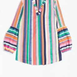 Brand new ✨ Vilagallo 👩 women Vivianne Blouse in Fiji Stripe 🤩