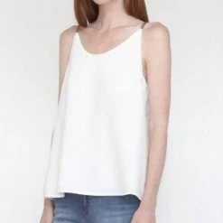 Top 10 👍 Vilagallo 👩 women Gina 👚 Shirt in Ecru Crep 💯