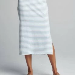 Best deal 👍 Sundays 👩 women Renee 👗 Skirt In Sky Blue Stripe 🌟