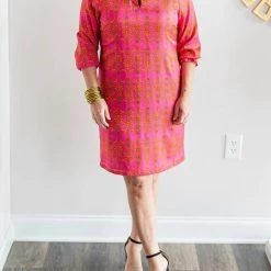 Promo 👏 Vilagallo 👩 women Allegra Muiden 👗 Dress in Pink Silk ⭐