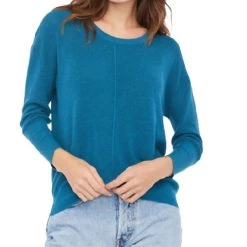 New ✔️ Sundays 👩 women Lyric Sweater In Teal Multi 🎁