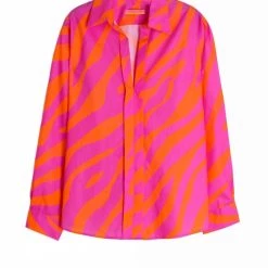 Outlet 🛒 Vilagallo 👩 women Anna Pull On Tiger 👚 Shirt In Pink Orange ✔️ -Vilagallo Sales Store bb4fed9ebed34849aef224f3d28159cc 7ddabadb 8ba5 4dca 8491 03e317cb86d8 1080x