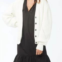 Best Pirce 😉 Sundays 👩 women Mandel Cardigan In Soft White 👏