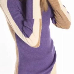Budget 🛒 Vilagallo 👩 women Anna Sweater in Lilac/Camel ✔️