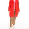 Best Sale 🧨 Vilagallo 👩 women Mara 🧥 Coat in Orange Teddy ✔️