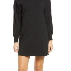 Best Pirce 🧨 Sundays 👩 women London Cutout Jersey Knit 👗 Dress in Black ⭐