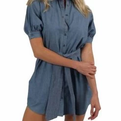 Best reviews of 😉 Sundays 👩 women Murphy 👚 Shirt 👗 Dress in Denim 🤩