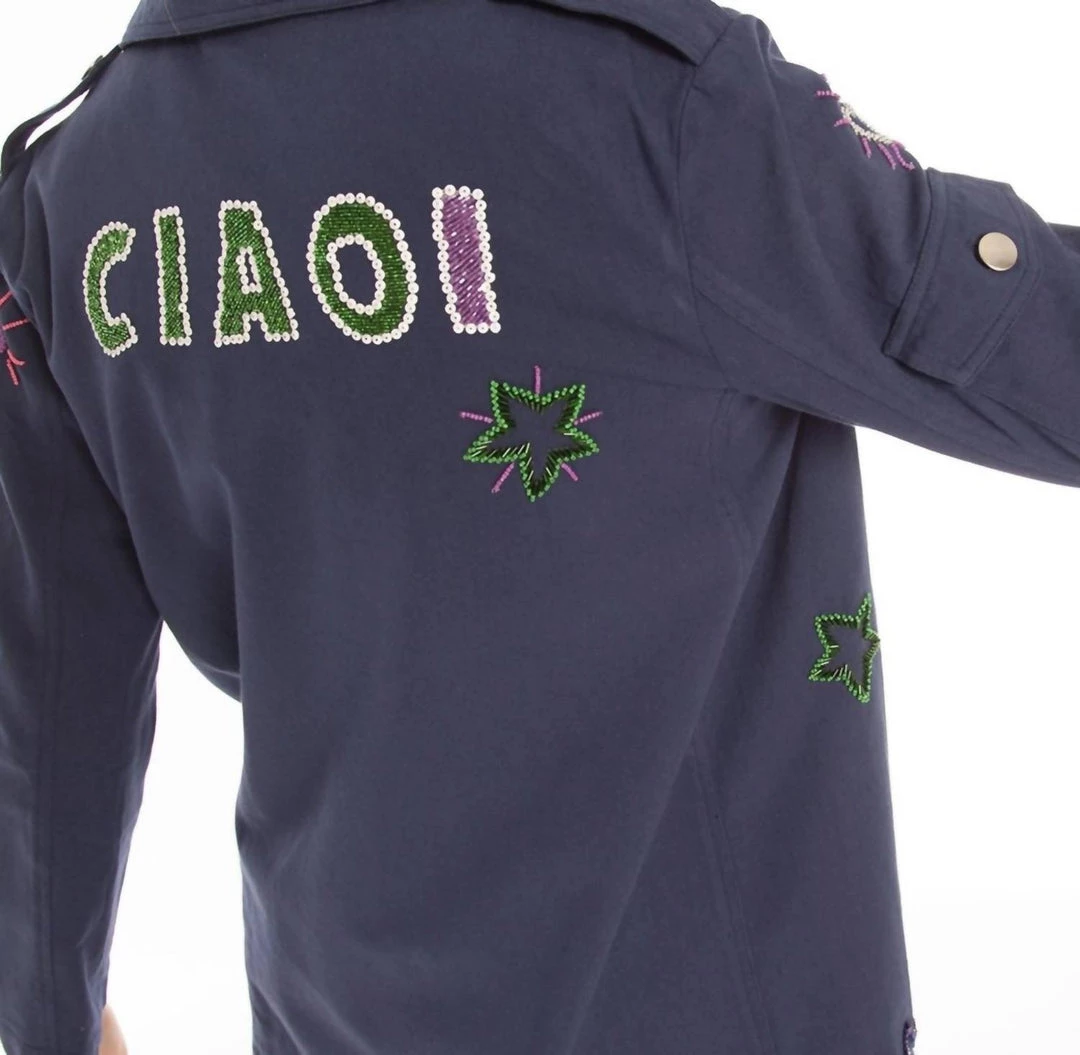 Flash Sale ๐ฅฐ Vilagallo ๐ฉ women Linette Jacket in Navy Embellishment ๐ 5 Flash Sale ๐ฅฐ Vilagallo ๐ฉ women Linette Jacket in Navy Embellishment ๐ - Image 3