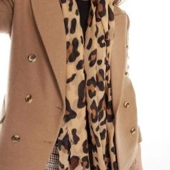 Coupon ⭐ Vilagallo 👩 women Twist Leopard Scarf in Multi ❤️