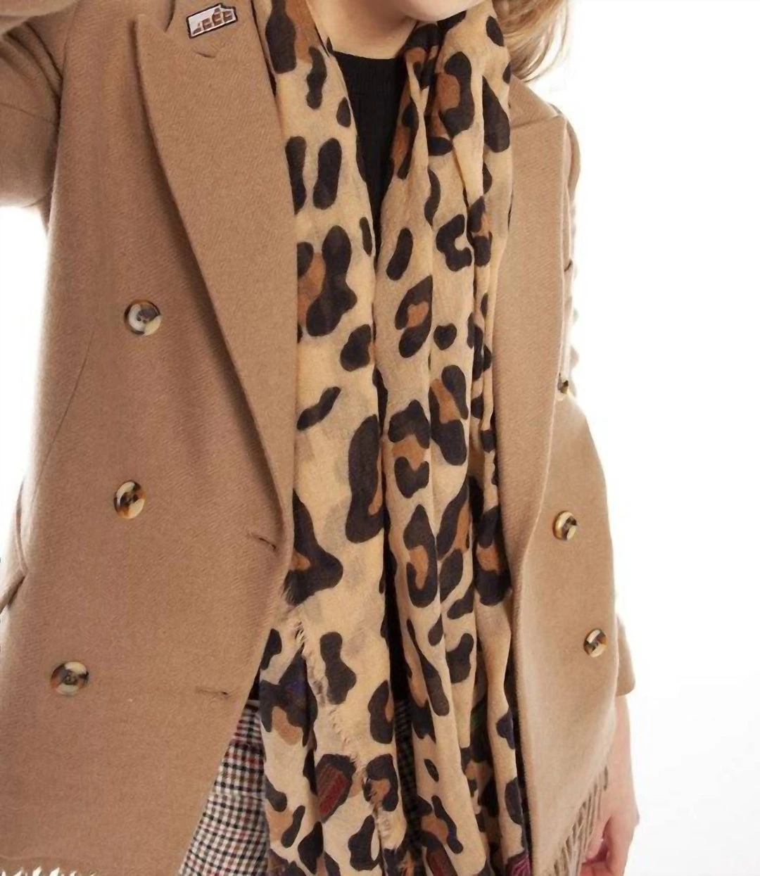 Coupon ⭐ Vilagallo 👩 women Twist Leopard Scarf in Multi ❤️ 3 Coupon ⭐ Vilagallo 👩 women Twist Leopard Scarf in Multi ❤️