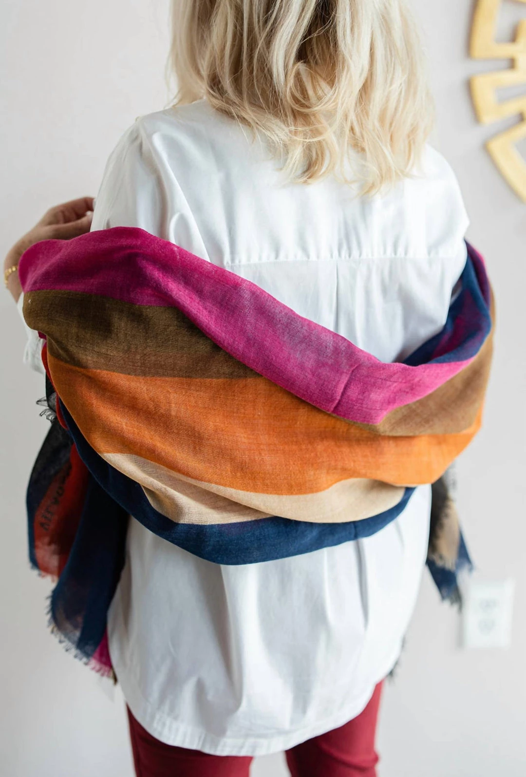 Outlet 😉 Vilagallo 👩 women Cabasson Scarf in Multi ❤️ 6 Outlet 😉 Vilagallo 👩 women Cabasson Scarf in Multi ❤️ - Image 4