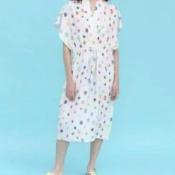 Budget ๐ Vilagallo ๐ฉ women Vichy ๐ Dress in Atuona Print ๐