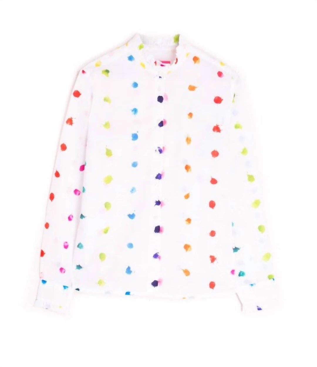 Best Pirce ๐ Vilagallo ๐ฉ Women'S Diana Dripped Print ๐ Shirt in White ๐ฅฐ 3 Best Pirce ๐ Vilagallo ๐ฉ Women'S Diana Dripped Print ๐ Shirt in White ๐ฅฐ